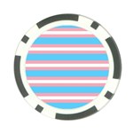 Trans Flag Stripes Poker Chip Card Guard (10 pack) Front