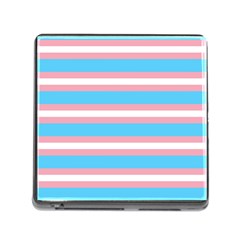 Trans Flag Stripes Memory Card Reader (square 5 Slot) by WetdryvacsLair