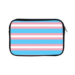 Trans Flag Stripes Apple Ipad Mini Zipper Cases by WetdryvacsLair