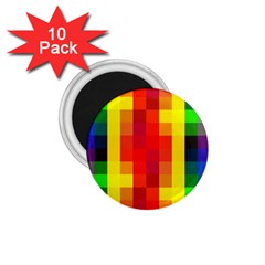 Pride Plaid 1 75  Magnets (10 Pack)  by WetdryvacsLair