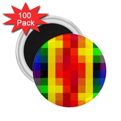 Pride Plaid 2 25  Magnets (100 Pack)  by WetdryvacsLair