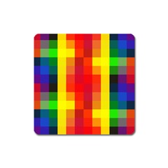 Pride Plaid Square Magnet by WetdryvacsLair