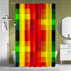 Pride Plaid Shower Curtain 48  X 72  (small)  by WetdryvacsLair