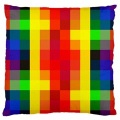 Pride Plaid Large Cushion Case (one Side) by WetdryvacsLair