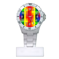 Pride Plaid Plastic Nurses Watch by WetdryvacsLair