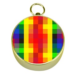 Pride Plaid Gold Compasses by WetdryvacsLair