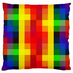 Pride Plaid Standard Flano Cushion Case (two Sides) by WetdryvacsLair