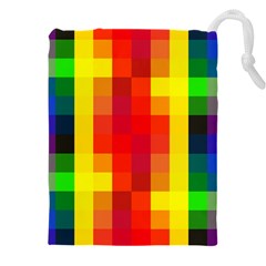 Pride Plaid Drawstring Pouch (4xl) by WetdryvacsLair