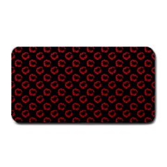 Red Lips Kiss Glitter Medium Bar Mats by idjy