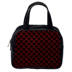 Red Lips Kiss Glitter Classic Handbag (one Side) by idjy