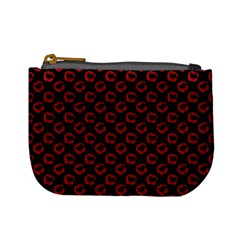 Red Lips Kiss Glitter Mini Coin Purse by idjy