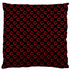 Red Lips Kiss Glitter Standard Flano Cushion Case (two Sides) by idjy