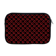 Red Lips Kiss Glitter Apple Macbook Pro 17  Zipper Case by idjy