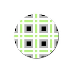 Agender Flag Plaid Magnet 3  (round) by WetdryvacsLair