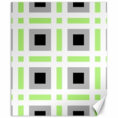 Agender Flag Plaid Canvas 8  X 10  by WetdryvacsLair