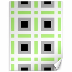 Agender Flag Plaid Canvas 12  X 16  by WetdryvacsLair