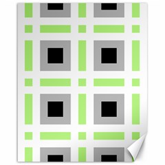 Agender Flag Plaid Canvas 16  X 20  by WetdryvacsLair