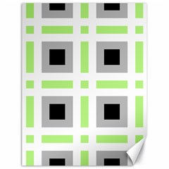 Agender Flag Plaid Canvas 18  X 24  by WetdryvacsLair