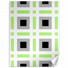 Agender Flag Plaid Canvas 36  X 48  by WetdryvacsLair