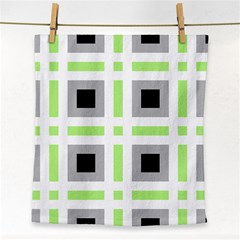 Agender Flag Plaid Face Towel by WetdryvacsLair