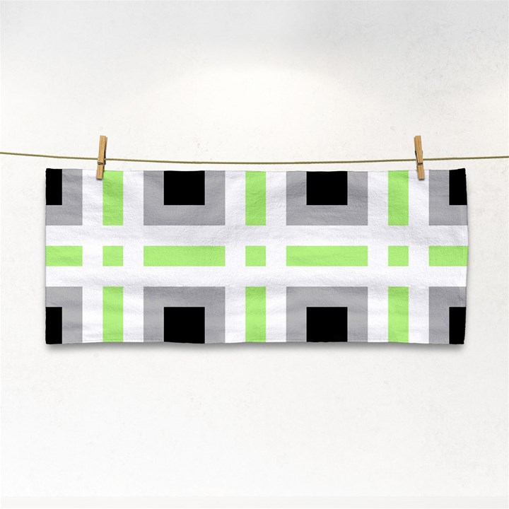 Agender Flag Plaid Hand Towel