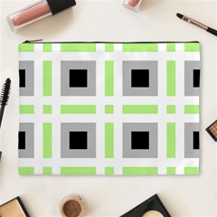 Agender Flag Plaid Cosmetic Bag (xl) by WetdryvacsLair