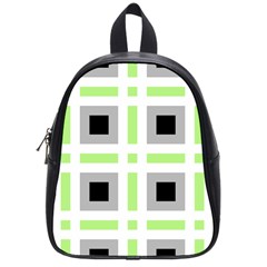 Agender Flag Plaid School Bag (small) by WetdryvacsLair