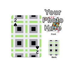 Agender Flag Plaid Playing Cards 54 Designs (mini)