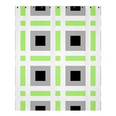 Agender Flag Plaid Shower Curtain 60  X 72  (medium)  by WetdryvacsLair