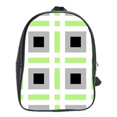 Agender Flag Plaid School Bag (xl) by WetdryvacsLair