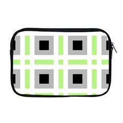 Agender Flag Plaid Apple Macbook Pro 17  Zipper Case by WetdryvacsLair