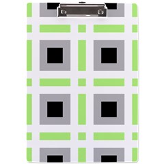 Agender Flag Plaid A4 Clipboard by WetdryvacsLair