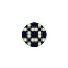 Agender Flag Plaid With Difference 1  Mini Buttons by WetdryvacsLair