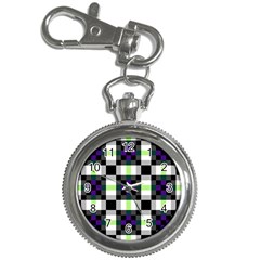 Agender Flag Plaid With Difference Key Chain Watches by WetdryvacsLair