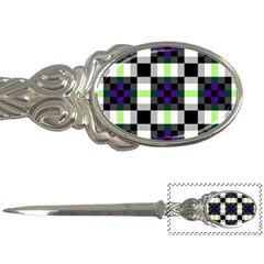 Agender Flag Plaid With Difference Letter Opener by WetdryvacsLair