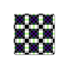 Agender Flag Plaid With Difference Square Magnet by WetdryvacsLair