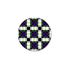 Agender Flag Plaid With Difference Golf Ball Marker by WetdryvacsLair