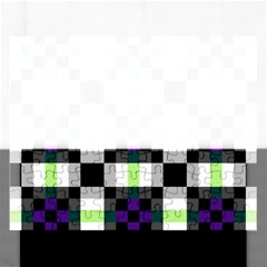 Agender Flag Plaid With Difference Rectangular Jigsaw Puzzl by WetdryvacsLair