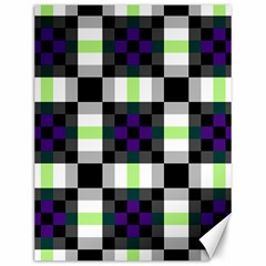 Agender Flag Plaid With Difference Canvas 12  X 16  by WetdryvacsLair