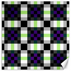 Agender Flag Plaid With Difference Canvas 16  X 16  by WetdryvacsLair