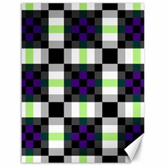 Agender Flag Plaid With Difference Canvas 18  X 24  by WetdryvacsLair