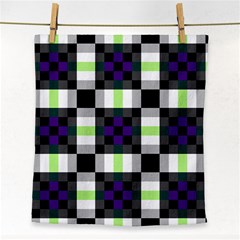 Agender Flag Plaid With Difference Face Towel by WetdryvacsLair