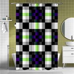 Agender Flag Plaid With Difference Shower Curtain 48  x 72  (Small)  Curtain(48  X 72 ) - 42.18 x64.8  Curtain(48  X 72 )