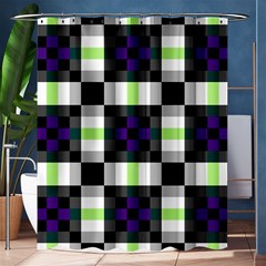 Agender Flag Plaid With Difference Shower Curtain 60  X 72  (medium)  by WetdryvacsLair