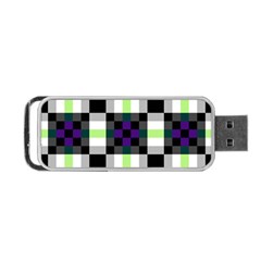 Agender Flag Plaid With Difference Portable Usb Flash (one Side) by WetdryvacsLair