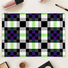 Agender Flag Plaid With Difference Cosmetic Bag (xxl) by WetdryvacsLair