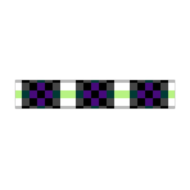 Agender Flag Plaid With Difference Flano Scarf (Mini)