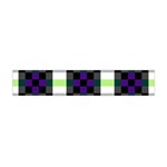 Agender Flag Plaid With Difference Flano Scarf (Mini) Back