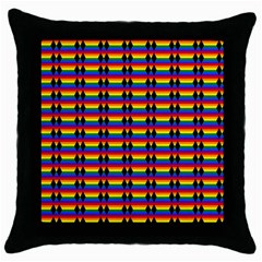 Double Black Diamond Pride Bar Throw Pillow Case (black) by WetdryvacsLair