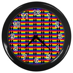 Double Black Diamond Pride Bar Wall Clock (black) by WetdryvacsLair